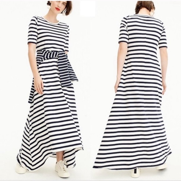 NWOT J Crew striped Maxi Dress - Picture 3 of 10